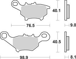 SBS Scooterbelag 206HF Street Ceramic