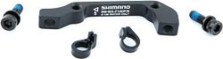 Shimano Scheibenbremsadapter 180 mm schwarz für 180 mm Scheibe Für PM Bremse auf IS Gabel