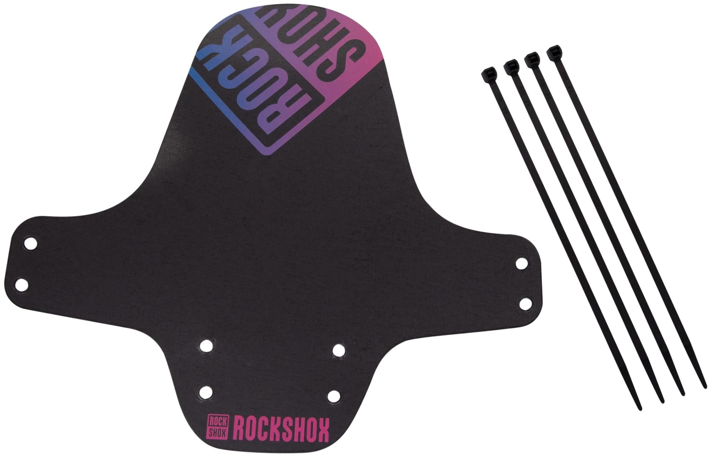 RockShox Steckschutzblech Fender schwarz/pink, blau verlaufend