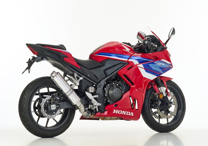 HURRIC SLIP-ON Schalldämpfer Supersport Aluminium poliert für HONDA CB500F,CB500X,CBR500R