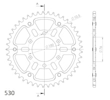 Supersprox Stealth-Kettenrad 530 43Z (Gold)