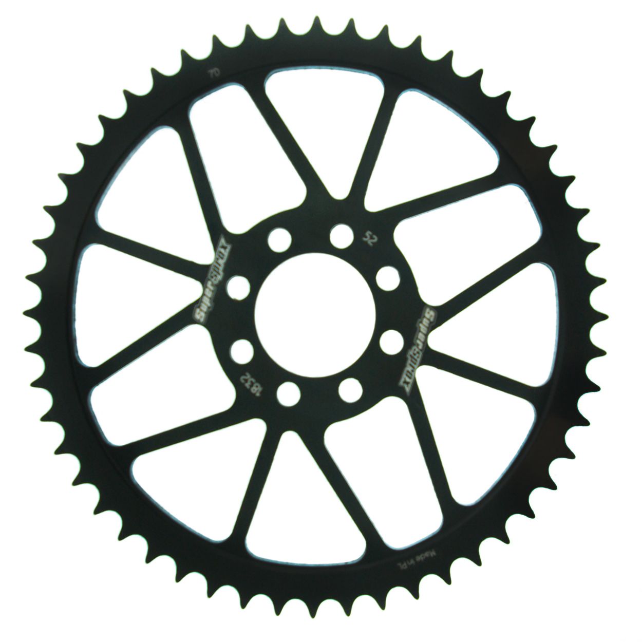 Supersprox Stahl-Kettenrad 420 52Z (Schwarz)