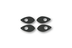 HIGHSIDER smart Montageplatten Indy Spacer Schwarz Für Diverse, Ducati, Honda