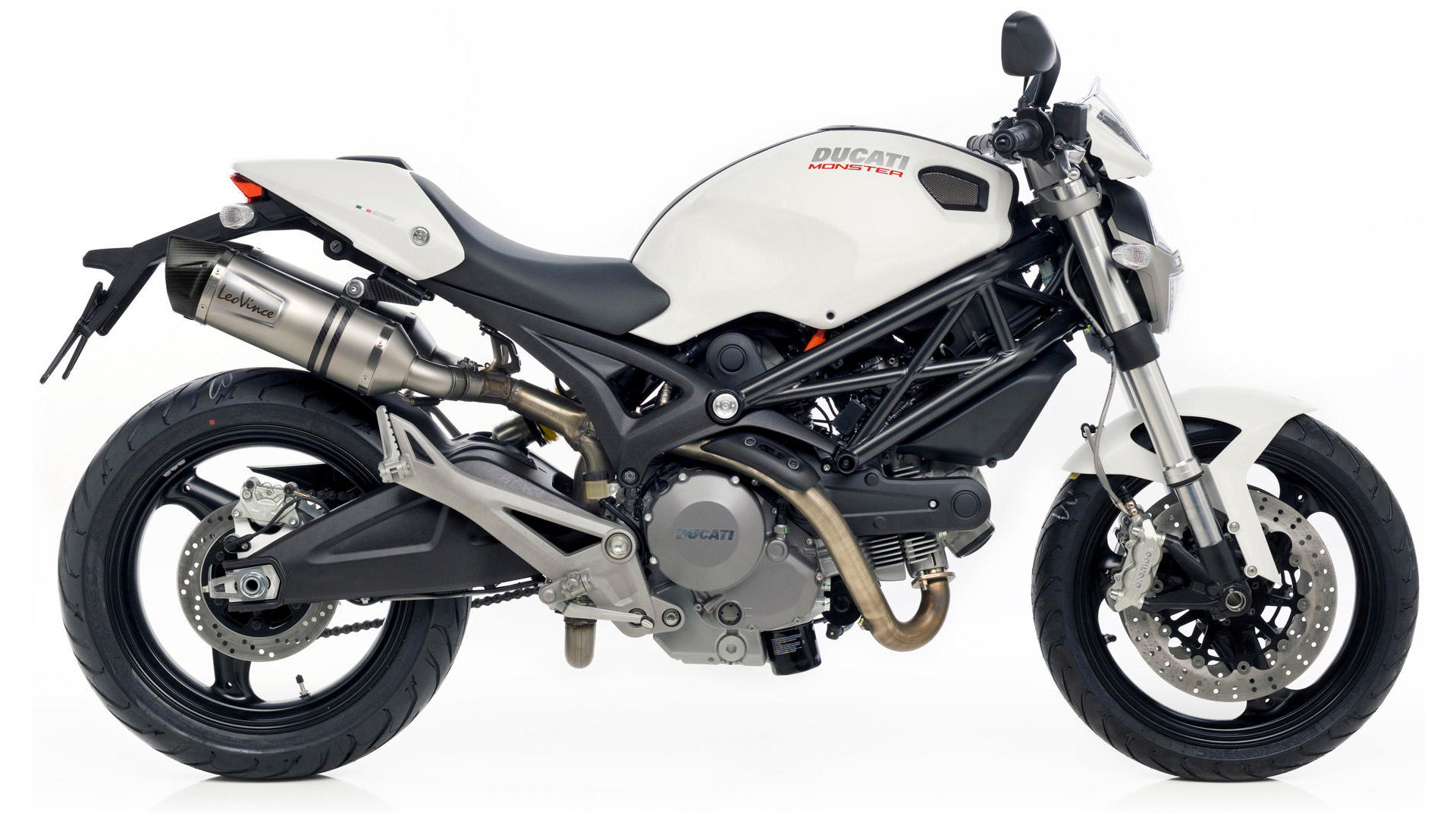 LeoVince 2x SLIP-ON Edelstahl SBK LV ONE EVO für DUCATI MONSTER 696-796-1100/S