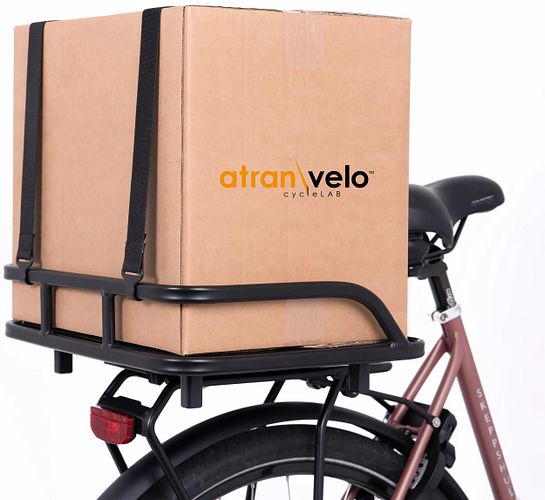 AtranVelo Korb Bakery One 44 cm schwarz