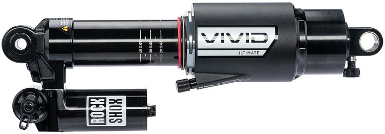 RockShox Federbein Vivid Ultimate RC2T 250 mm schwarz 72,5" Body Bearing (8 x 25), für Trek Session