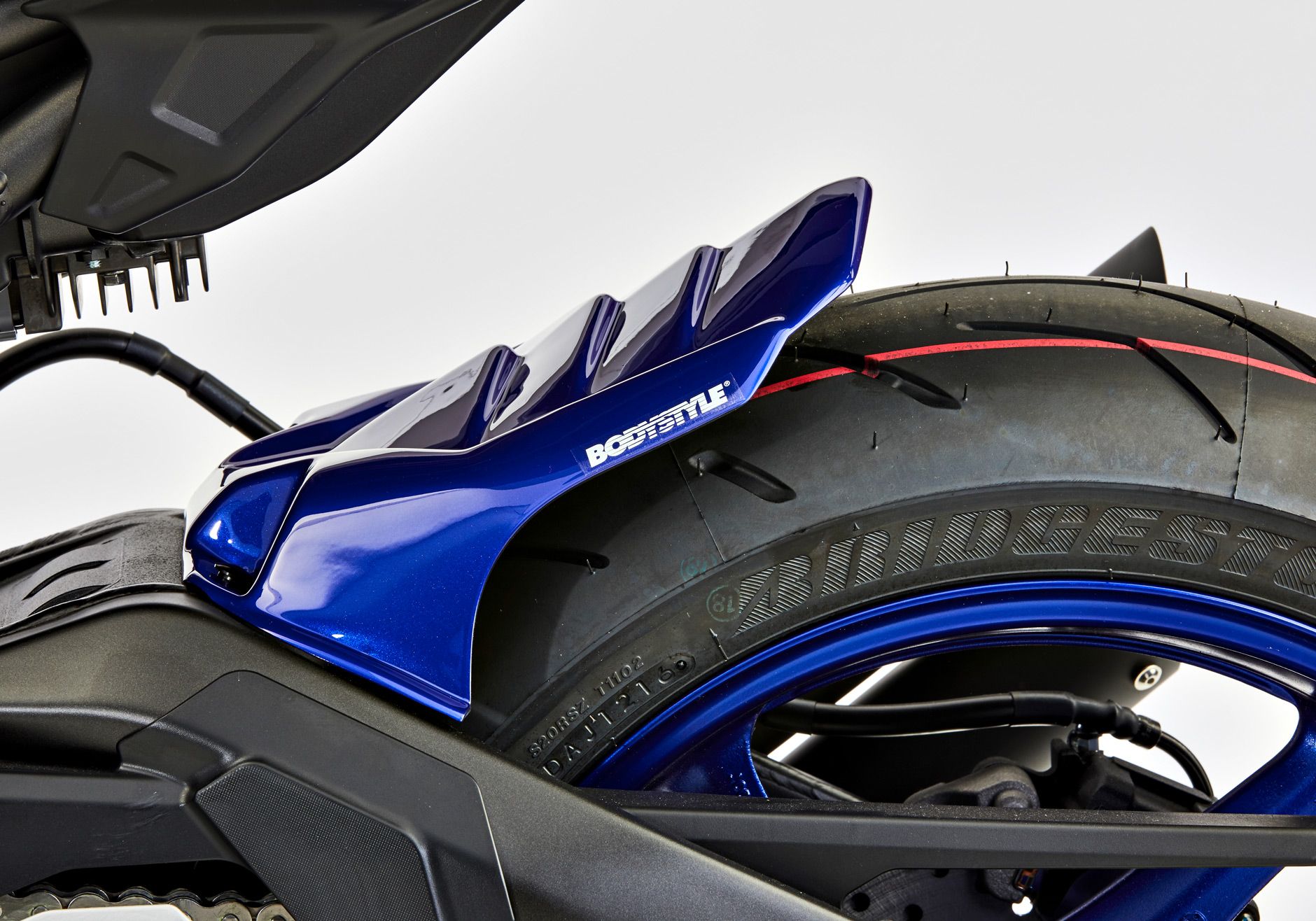 BODYSTYLE Sportsline Hinterradabdeckung ABS Kunststoff blau für YAMAHA MT-10 / SP 