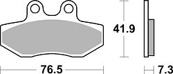 SBS Scooterbelag 186HF Street Ceramic