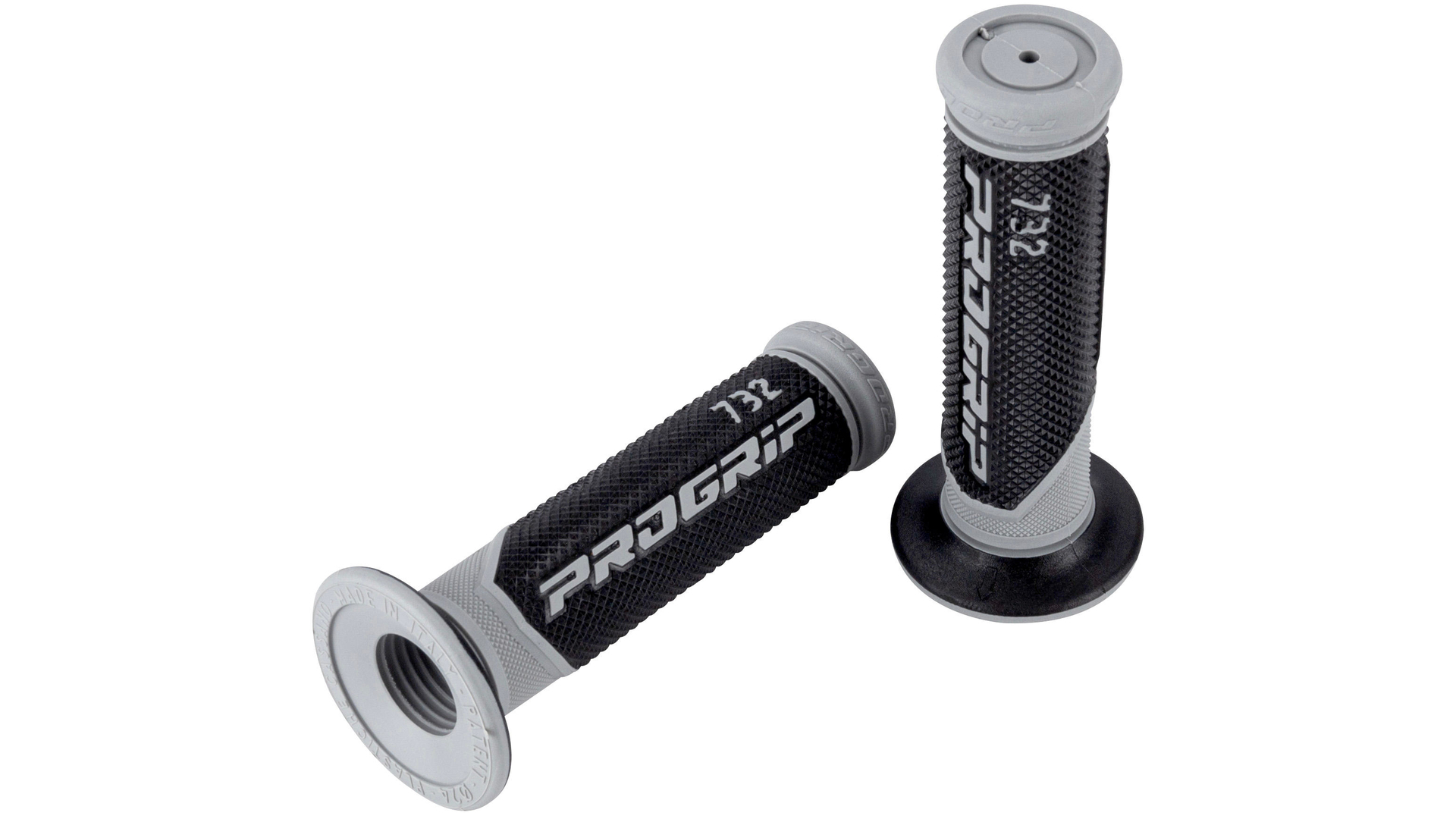 Progrip Griffgummi 732 Grau / Schwarz Geschlossen Paar Ø22/25mm Länge 125mm