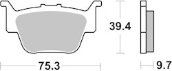 SBS Bremsbelag 813SI Offroad Sinter