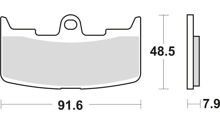 TRW Bremsbelag Typ SV, Sintermetall, Bremsbelag "MCB 747" Satz