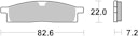 Vorschaubild SBS Bremsbelag 589HF Street Ceramic