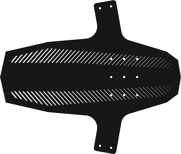 Hebie Spritzschutz Swap Front 26-29 Zoll schwarz stripes