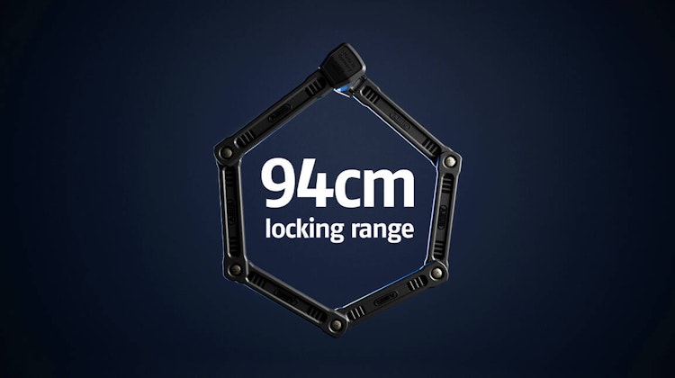 ABUS Faltschloss 6200K/90 SH BK