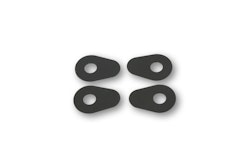 HIGHSIDER smart Montageplatten Indy Spacer Aluminium Schwarz, Für diverse Yamaha