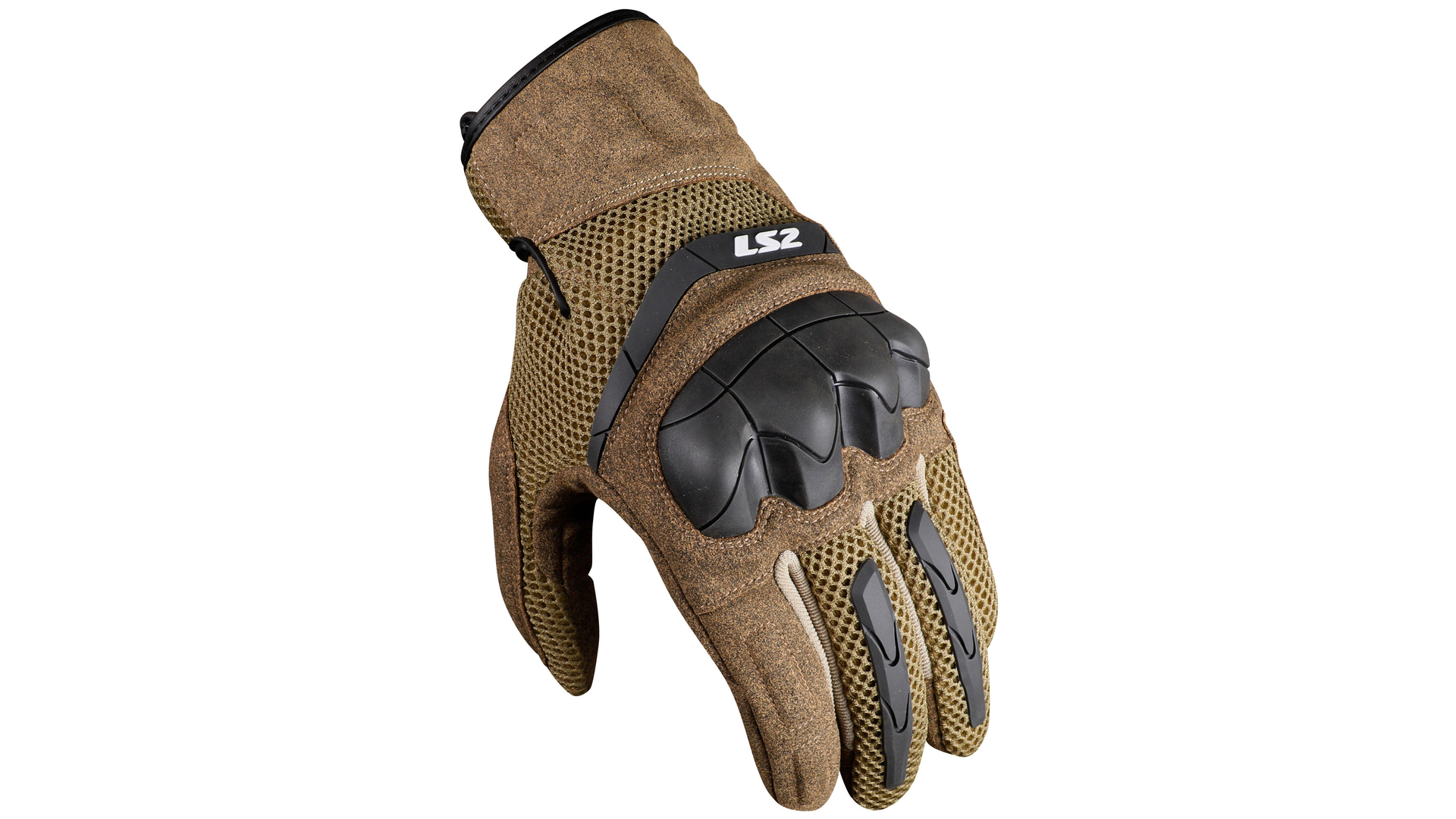 LS2 Handschuh Kubra Herren - Braun  [Größe L]