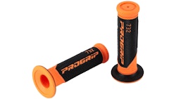 Progrip Griffgummi 732 Orange / Schwarz Fluo Geschlossen Paar Ø22/25mm Länge 125mm