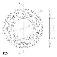 Supersprox Stealth-Kettenrad 520 45Z (Gold)