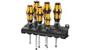 Vorschaubild Wera Schraubendrehersatz Bestehend aus:nje 1x Kreuz: PH1 x 80 mm - PH2 x 100 mm - PH3 x 150 mmnje 1x Schlitz: 3,5 x 80 mm - 4,5 x 90 mm - 5,5 x 100 mm - 7,0 x 125 mm