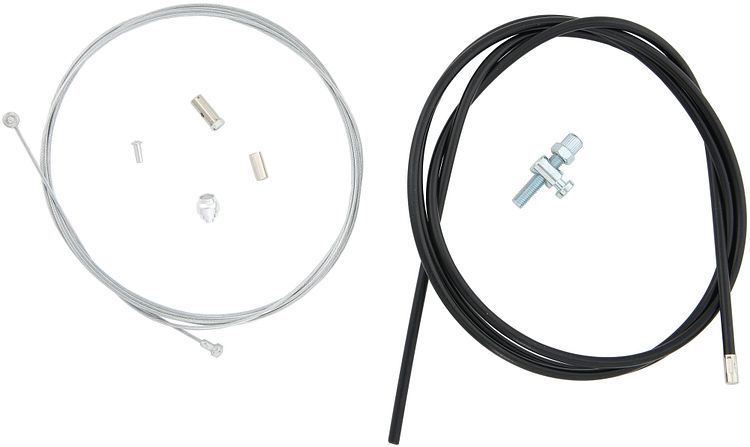 Slurf Bremszug Trommelbremse Ø 1,5 mm schwarz außen TS302, Stahl Innenzug, mit Standard-Auße
