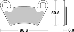 SBS Bremsbelag 800ATS Quad Sinter