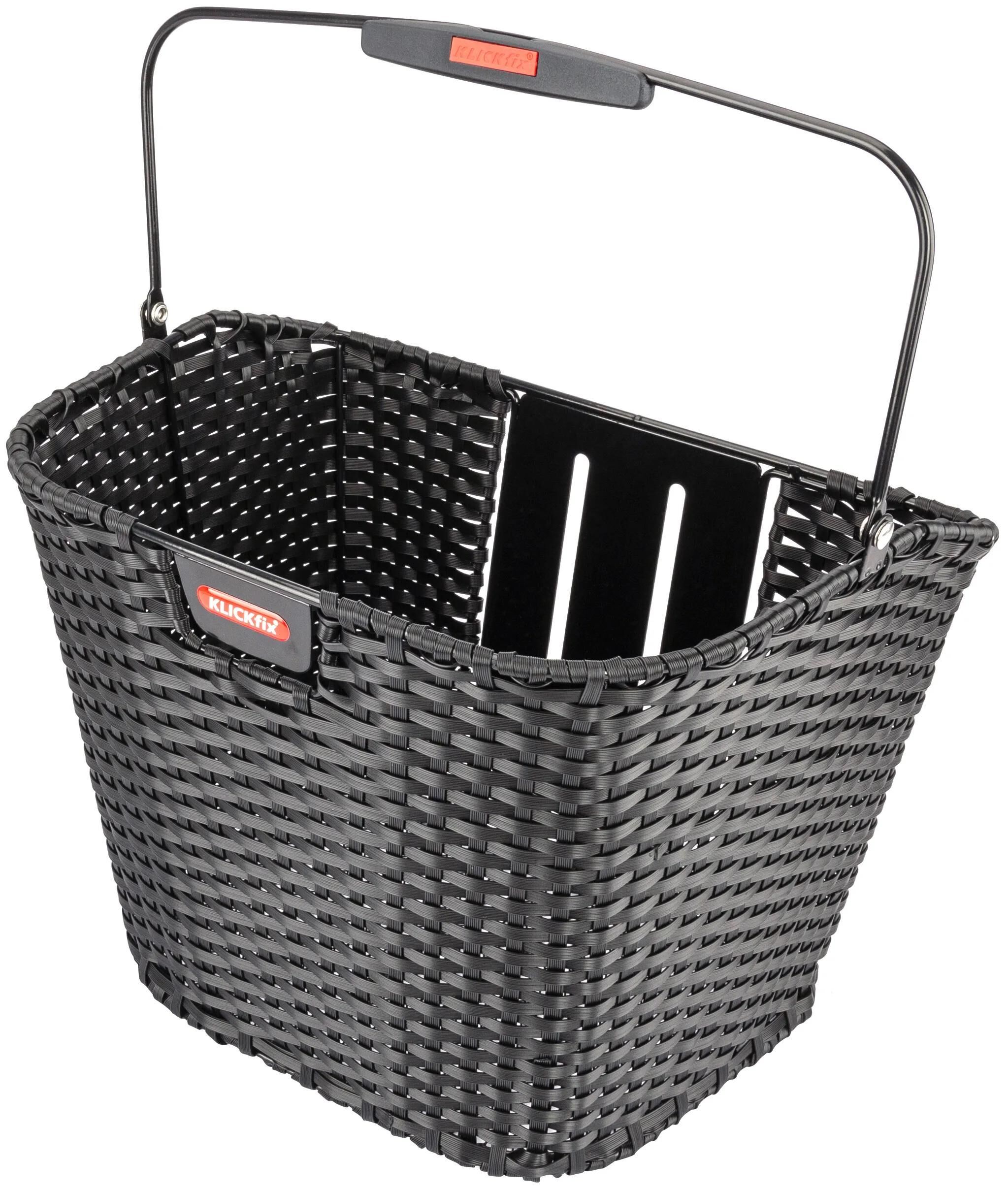 KLICKfix Korb Structura schwarz breite Kunststoffbänder