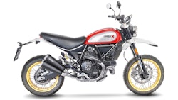 LeoVince SLIP-ON Edelstahl SBK GP DUALS für DUCATI SCAMBLER 800 DESERT SLED mit Katalysator