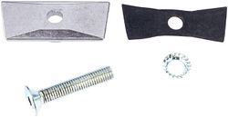 Hebie Adapterplatte Zweibeinständer silber mit Schraube M10 x 55 mm