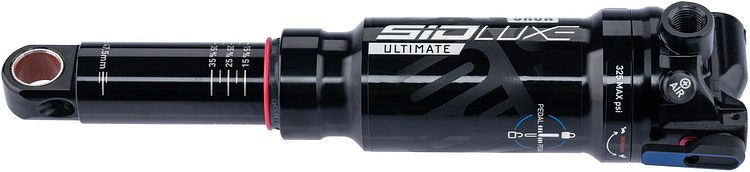 RockShox Federbein SIDLuxe Ultimate 3P 185 mm schwarz 47,5"