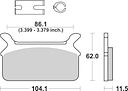 Vorschaubild SBS Bremsbelag 668H.CT Street High Power Carbon