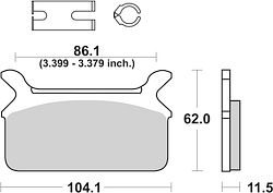 SBS Bremsbelag 668H.CT Street High Power Carbon