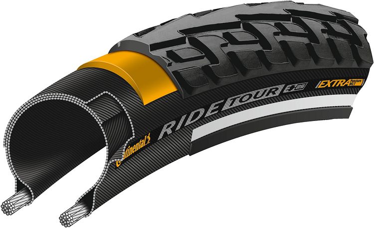 Continental Ride Tour Reifen 28 × 1,60" schwarz Reflex