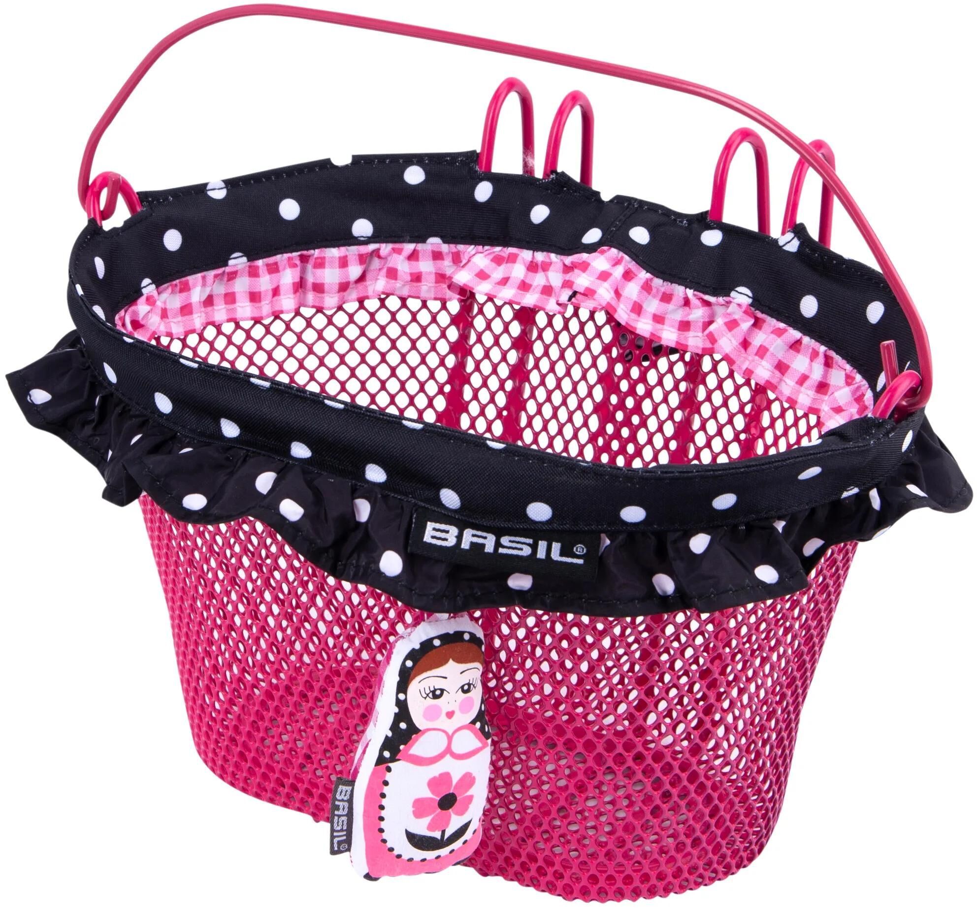 Basil Kinderkorb Jasmin-Basket vorne rosa