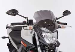 ERMAX Naked-Bike-Scheibe Acrylic durchsichtig Schwarz getönt für YAMAHA MT-03
