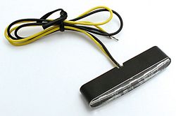 HIGHSIDER pro Stripe LED Indicator-Module Gehäuse Schwarz / Linse Klar (Paar), Vorn & Hinten