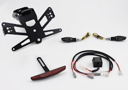 PROTECH Komplett-Set Plug and Play Kennzeichenhalter mit 2 LED-Blinkern X-SHAPE