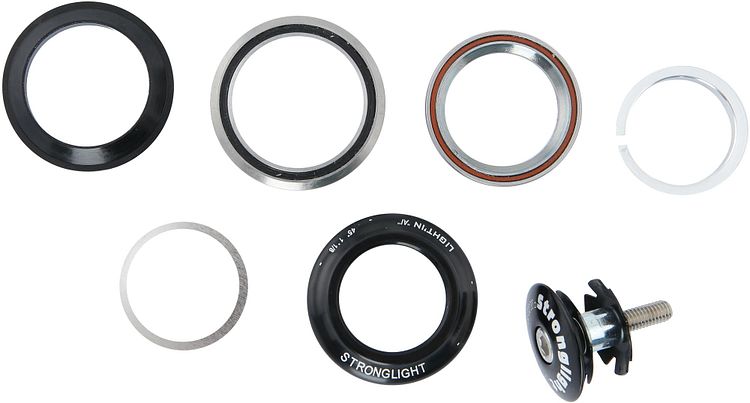Stronglight Steuersatz Light in Alu 1 1/8"-1 1/4" schwarz