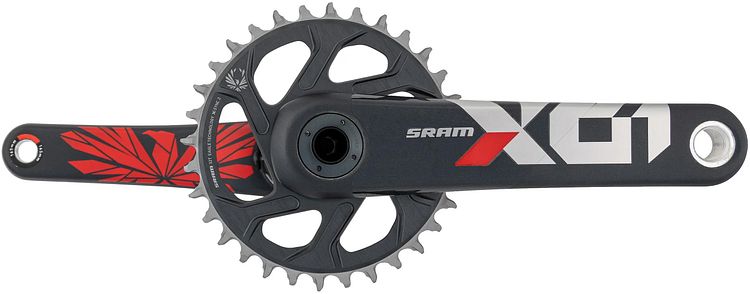 SRAM Kettenradgarnitur X01 Eagle 32 Zähne grau,rot