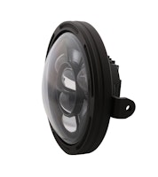 HIGHSIDER pro 7 Zoll Scheinwerfer Frame-R1 Typ 11 LED Schwarz Seitliche Befestigung