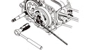 Vorschaubild Bikeservice Kupplungshalteschlüssel 58 mm, 4-Nuten