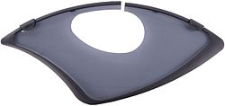 Hesling Mantelschoner Elegance 26/28 Zoll grau mit grauem Plastikrand, mit Ausschnitt f