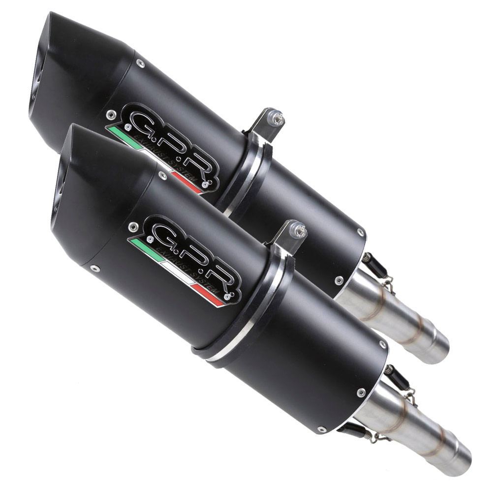 GPR Endschalldämpfer Ducati MonsTEr 1000 2003/05 Pair EC-Approv. slip-on exhaust Furore Nero