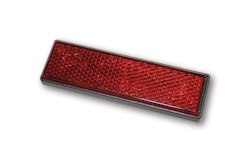 HIGHSIDER smart Rückstrahler Rot Rechteckig Mit 2 X M4 Gewindebolzen (1Stck)