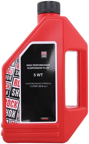 RockShox Federgabelöl 5 wt 1 l rot,schwarz
