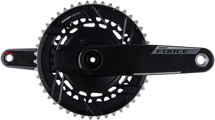 SRAM Kettenradgarnitur Force AXS E1 33/46 Zähne 165 mm schwarz