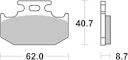 Vorschaubild SBS Bremsbelag 632RSI Offroad Racing Sinter
