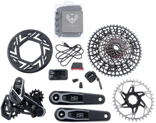SRAM Schaltgruppen-Set X0 Eagle AXS Transmission E-Bike grau Für Brose Antrieb mit ISIS Kurbelsatz 16