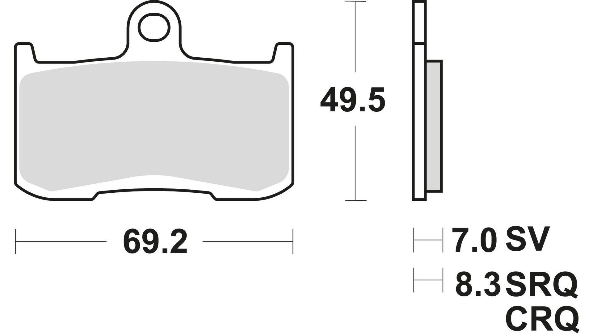 TRW Bremsbelag MCB 737