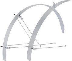 CONTEC Schutzblech-Set Flat Fender 28 Zoll silber 42 mm breit