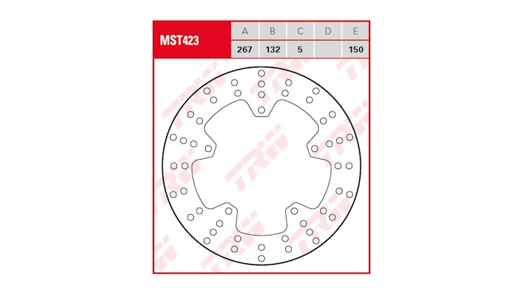 TRW Bremsscheibe MST423